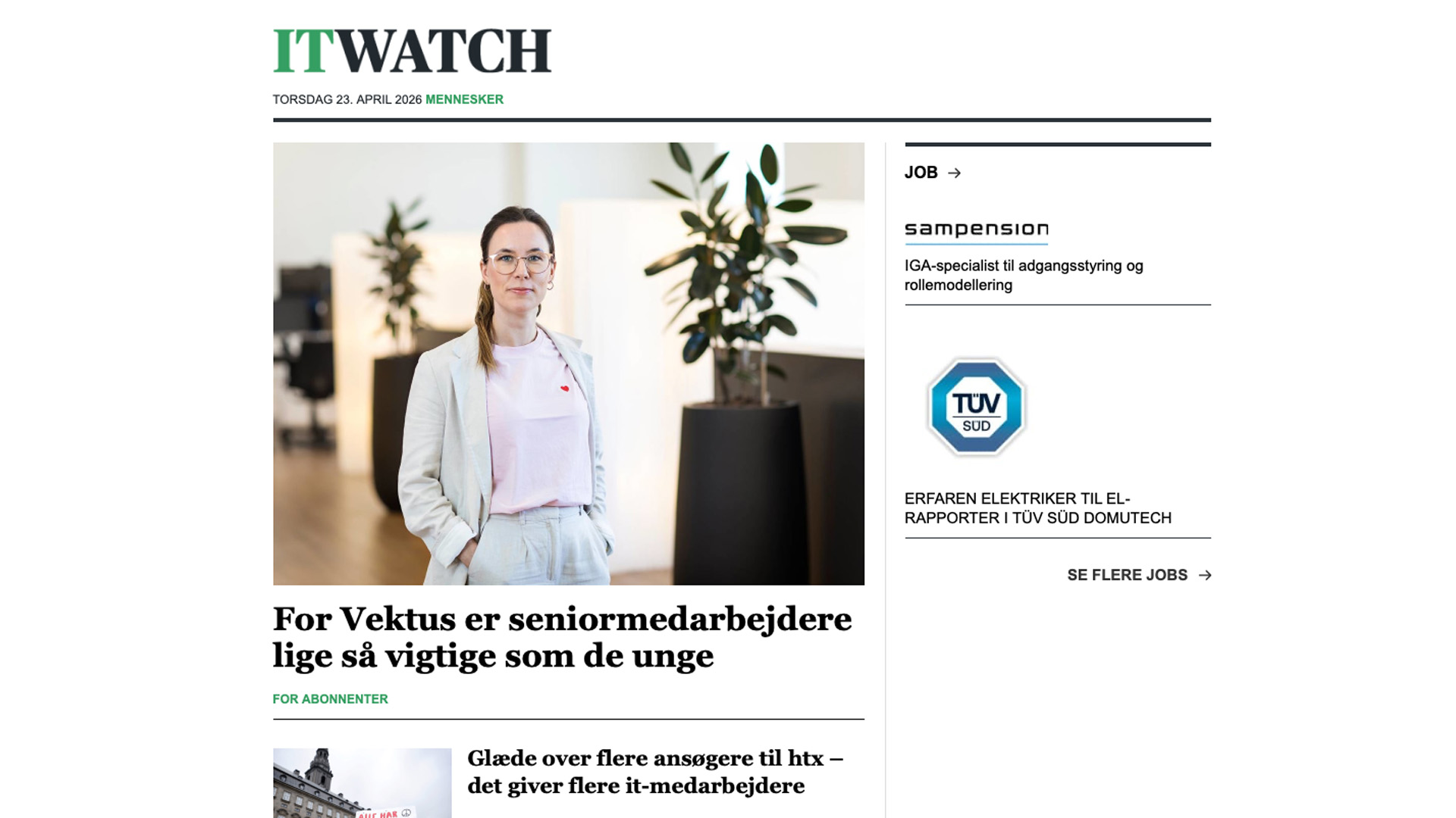 Artikel i ITwatch Simone